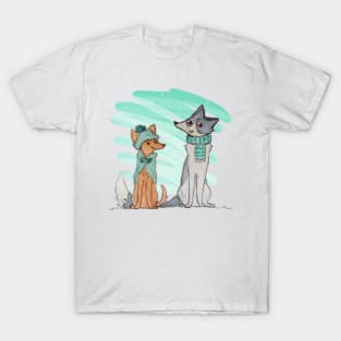 winter dogs T-Shirt